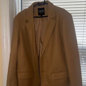 MAN Tan Pea Coat for Men